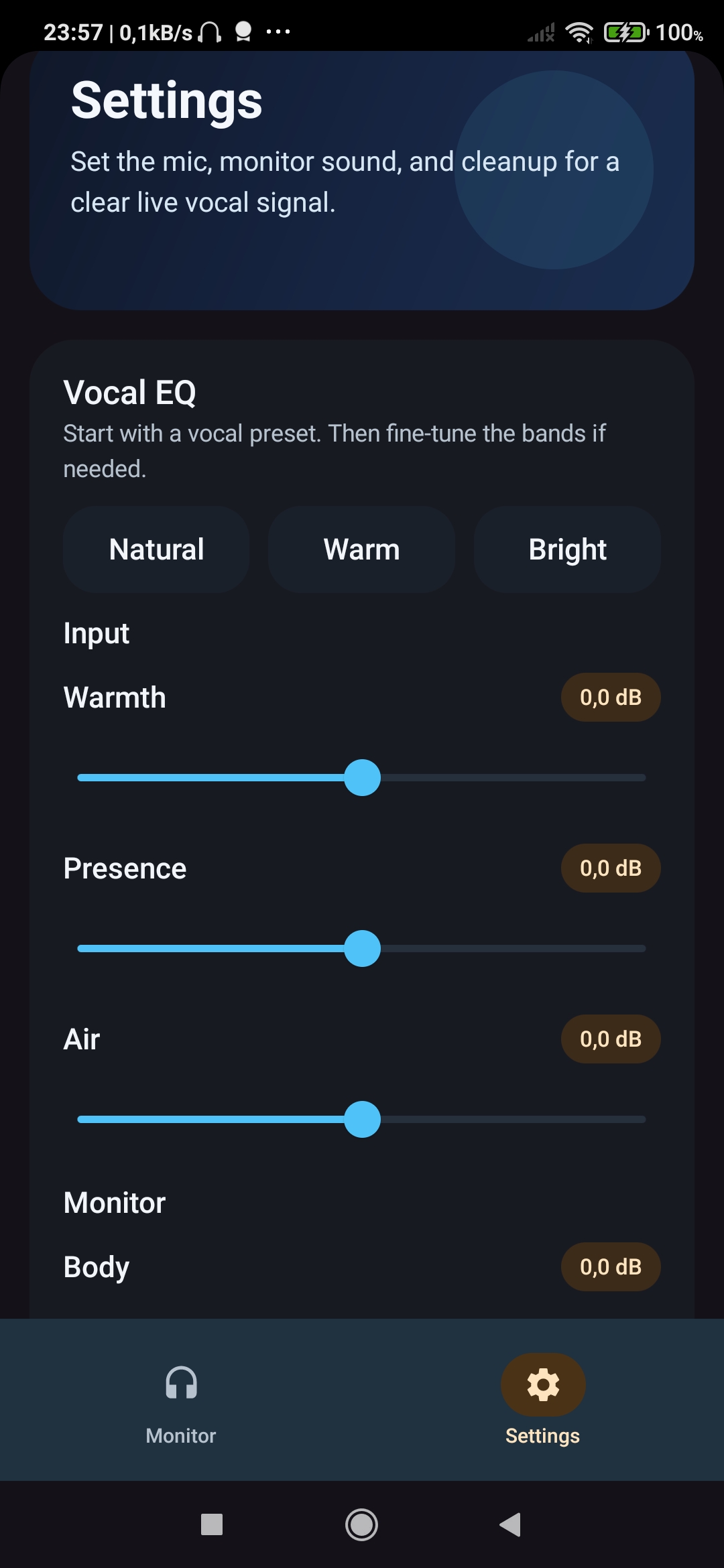 HearYourself fullscreen visualizer